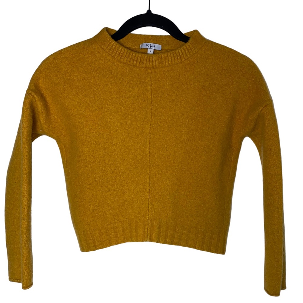 Rails Cashmere Wool Blend Cropped Sweater Size Small Brown